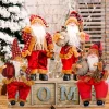 Fengrise Santa Claus Doll 2023 Christmas Tree Ornament Merry Christmas Decorations For Home Navidad Natal Gifts Year 2024