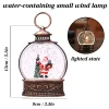 Hanging Christmas Snow Globe Lantern With Flickers Glittering Simulation Led Night Light Year 2024 Decoration Xmas Gift