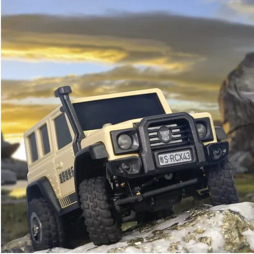 Ldarc X43 Rtr Crawler Rc Car 1/43 Simulation Full Time 4Wd Remote Control Mini Climbing Vehicle Toy Desktop Roader And Parts