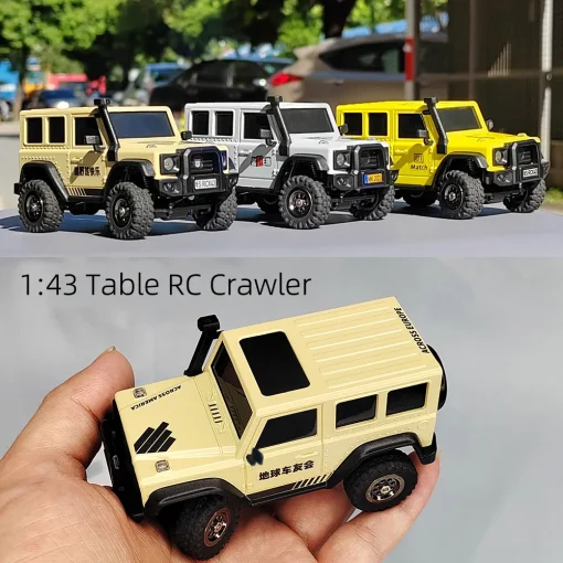 Ldarc X43 Rtr Crawler Rc Car 1/43 Simulation Full Time 4Wd Remote Control Mini Climbing Vehicle Toy Desktop Roader And Parts