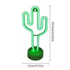 Luz De Neón Led De Arcoíris Para Decoración Del Hogar, Lámpara De Cactus De Noche Para Vacaciones, Fiesta De Navidad, Boda, Habitación De Niños