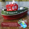 Rc Boat 2.4G 1/72 Powerful Dual Motor Long Range Wireless Electric Remote Control Tugboat Model Toys For Boys Jet Boat