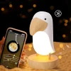 Toucan Bird-Lámpara De Mesa Recargable Por Usb Para Niños, Luz Nocturna Con Bluetooth, Decoración De Dormitorio, Regalo De Navidad, Iluminación Interior