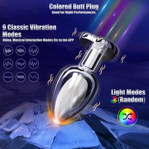 Luminous Heart-Shaped Vibrator With Remote Control