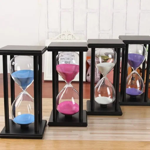 2023 30 Minutes Wooden Hourglass Sand Timer Modern Sandglass Gift Tea Clock Timers Kitchen Home Decoration Sand Clock