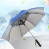 3-in-1 Rechargeable Sun Umbrella with Fan, Mist Spray, and UV Protection4